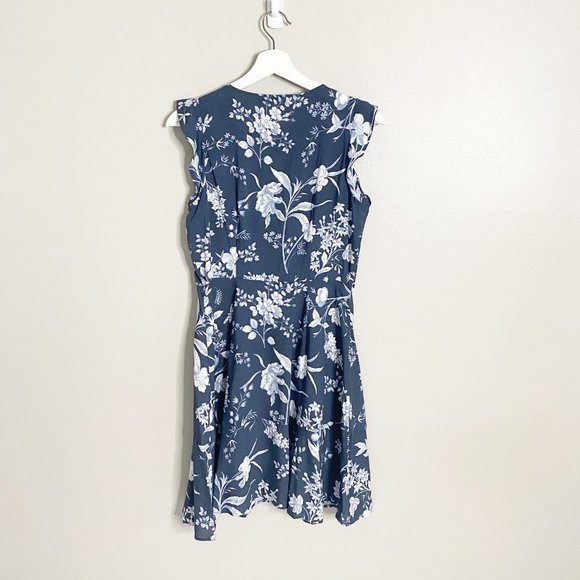 SOLD Loft Floral Ruffle Button Front Dress - Picture 7 of 8